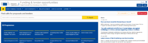 Funding & Tenders Portal European Commission